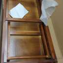 Adjustable Dog Ramp for Bed - 39" Long Foldable Wooden Ramp for Dogs to Get on Bed, Couch, or Car with 13.4" Wide Walking Space (Walnut Wood with Gray Carpet, Medium)