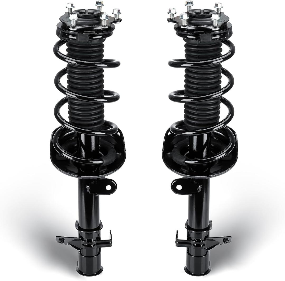 Front Complete Struts Assembly w/Coil Spring Shock Absorber Compatible with Honda CR-V 2.4L 2007-2014, Exc. Touring Models, Replace for 1333365L 1333365R, 2Pcs