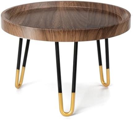 Plant Stand Indoor Outdoor, Mid Century Style Walnut Wood Color Plant Stand,Waterproof Design Modern Plant Table,Easily Assemble Come With Tools,Nice For Room Decor (M)