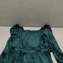 WIFFGO Girls Christmas Dress Fall Velvet Tie Back Long Sleeve Elegant Party Gifts for Outfits Kids Teen Winter Dresses Size 160, green