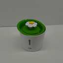 Catit Flower Fountain with Triple Action Filter, Cat Drinking Water Fountain, 3 L, Green