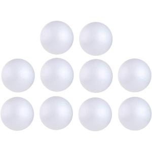 10PCS 3 Inch White Foam Balls Polystyrene Craft Balls Foam Balls for Art, Craft, Household, School Projects and Christmas Easter Party Decorations
