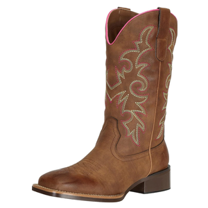 J's.o.l.e Fashion Cowboy Boots For Women Square Toe Wide Mid Calf Western Cowgirl Boots, Size 37 J's.o.l.e Fashion Cowboy Boots For Women Square Toe Wide Mid Calf Western Cowgirl Boots, Size 37