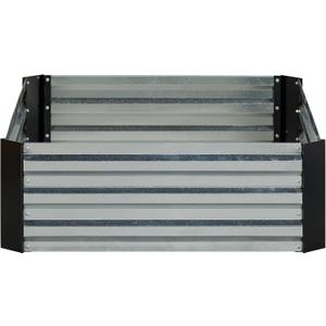 Galvanized Steel Raised Garden Bed, Rectangular, 2-Tone