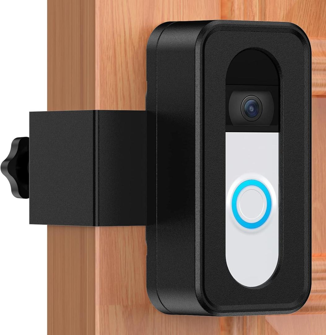 Anti-Theft Video Doorbell Mount, No-Drill Mounting Bracket for Apartment Renters Home Office Room, Fit for Most Kind Brand of Video Bell (Easy to Install)