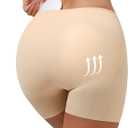 Waist Trainer For Women Lower Belly Fat Butt Lifting Womens Underwear Seamless Tummy Control Fake Buttock Panties (Beige, S)