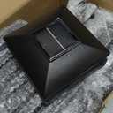 VOLISUN 4x4 Solar Post Cap Light 8pack,Solar Fence - Cap Lights Outdoor Waterproof for Wooden/Vinyl Post,Black Deck Post Cap Light Solar Powered with Warm White for Garden/Patio/Porch