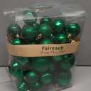 42Pcs Christmas Balls Ornaments Christmas Tree Hanging Decorations Shatterproof Baubles Set, 6 Styles Xmas Tree Balls Green Ornaments Decor for Birthday Halloween Holiday Wedding (2-Sizes)
