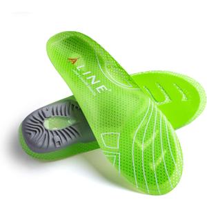 ALINE Traction Shoe Inserts Flat Foot Athletic Shoe Insole, Plantar Fasciitis, Arch Support Insoles for Men and Women. Green - Men 8-9 / Women 9-10 / EU 40.5-42