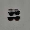 Sunglasses-women Polarized Sunglasses-womens: Trendy Sun Glasses polarized UV400 Protection Fashion Sunglasses (Black+ Gradient Brown+clear Pink)