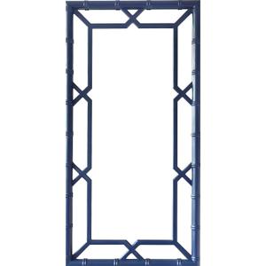 Mirror, Bamboo-Look Frame, Full Length, Blue, 24" X 28"
