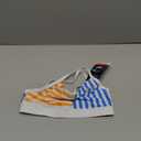 Speedo Girl's Swimsuit Two Piece Bikini Set (7, Mariner Stripe Mandarin)