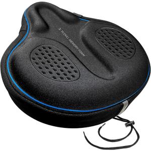 X WING Bike Seat Cover Padded with Memory Foam, Bicycle Saddle Soft for Men Women, Comfort Exercise Cycle Seats Cushion Padded Fits Stationary Bikes, Spin, for Indoor and Outdoor Cycling