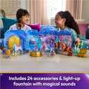 Unicorn Academy, Starglow Fountain & Stable Playset with Wildstar, Lights & Sounds, 24 Accessories, Dolls & Unicorn Toys for Girls Ages 4 and up, One Size