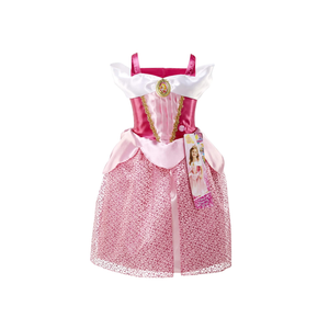 Disney Princess Aurora Dress Costume, Sing & Shimmer Musical Sparkling Dress, Sing-A-Long To “Once Upon A Dream” Perfect for Party, Halloween Or Pretend Play Dress Up Size 4-6X