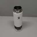 Hydro Flask Water Bottle - Insulated Stainless Steel - Wide Straw Lid, Non Spill, Leakproof in 24 Oz White