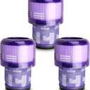 Lemige 3 Pack Vacuum Filters Replacement Parts Compatible with Dyson V11 Origin V11 Torque Drive V11 Animal V11 Complete V11 Extra V15 Detect V15s Detect Submarine Vacuums, Compare to Part 970013-02