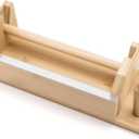 MOLSHINE Bamboo Multi Washi Tape Dispenser,One-Handed Operation Masking Tape Cutter,Tape Roll Storage Holder for Handicraft,DIY,Gifts Wrapping