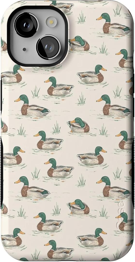 Casely iPhone 14 Case | The Boyfriend Collection | Mallard & Co. | Bold Protective Design | Compatible with MagSafe