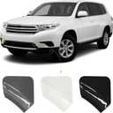 Car Front Bumper Tow Hook Cover Cap Towing Eye Fit for Toyota Highlander 2011 2012 2013 Trailer Cover 52120E060 521270E070 (White, Left Driver Side)