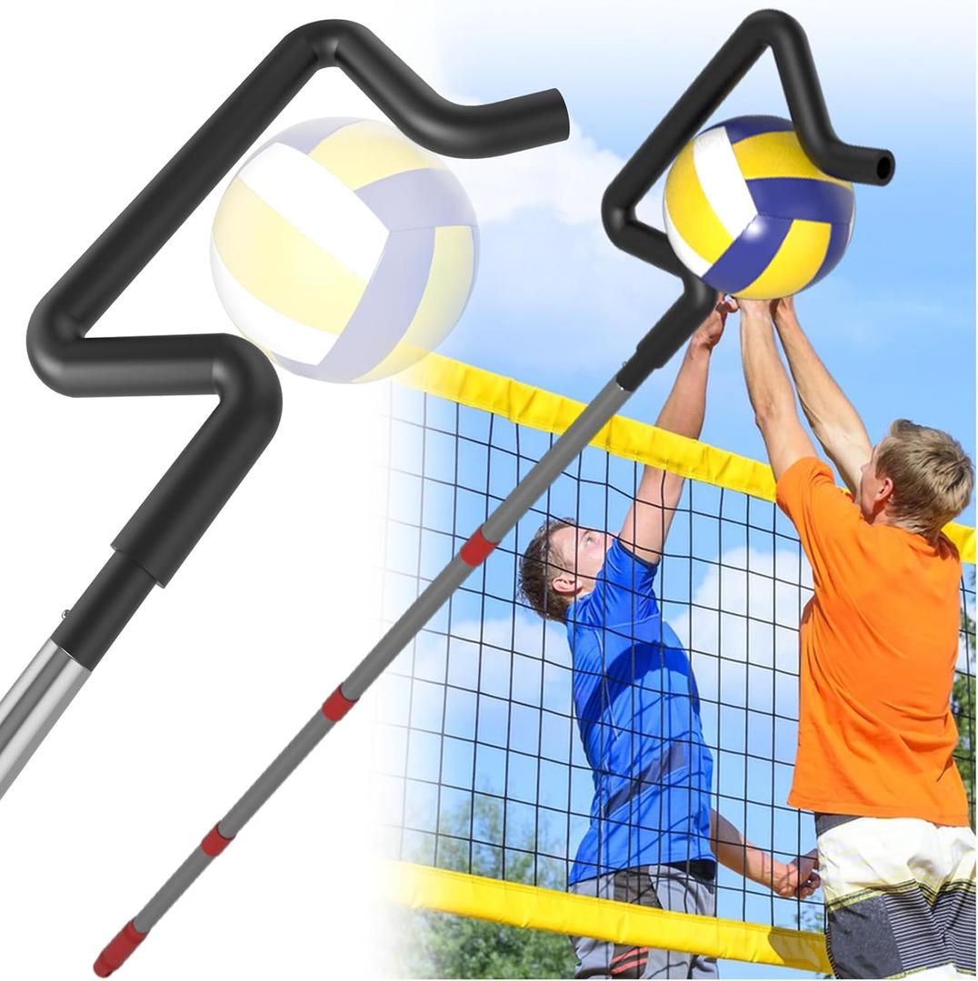 Volleyball Spike Trainer, Height Adjustable Volleyball Hitting Trainer, Hitting Training Tool for Snapping, Serving and Jumping Drills, Hitting Training Equipment for Beginners and Professionals