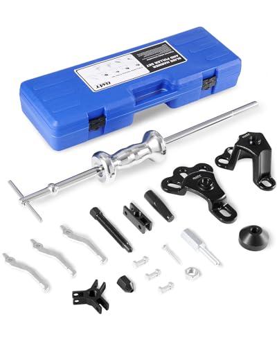 Orion Motor Tech 9-Way Slide Hammer Puller Set, Front Wheel Hub Bearing Remover & Rear Wheel Axle Hub Dent Shaft Puller Tool Kit