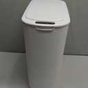 TIPGO 5 Gallon Motion Senor Bathroom Can with Lid, Automatic Garbage Can Touchless, Smart Plastic Waste Basket for Narrow Spaces, Bathroom, Office, Bedroom, Living Room (White)