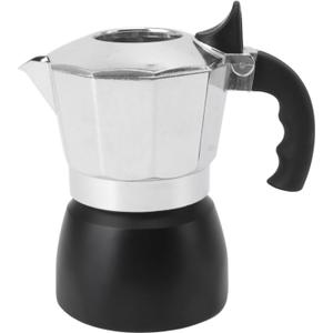 Moka Pot, 150ML/3Cups Italian Coffee Maker Stovetop Octagonal Aluminum Espresso Maker for Gas or Electric Ceramic Stovetop Camping Manual Cuban Coffee Percolator