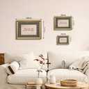 Vintage Gold Framed Wall Art, These Are The Good Old Days Rustic Farmhouse Canvas Decor, French Country Cottagecore Gingham Retro Artwork Print for Bedroom Living Room Bathroom 16x24 Inch