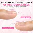 UNA GELLA Toe Nail Tips Squavol 510 Pcs - Soft Gel Toe Tips Acrylic Nails, Square Round Half-Cover Nail Forms for Toe Nail Extension, Flexible Pre-filed False Toe Nails for Home DIY & Salon,15 Sizes