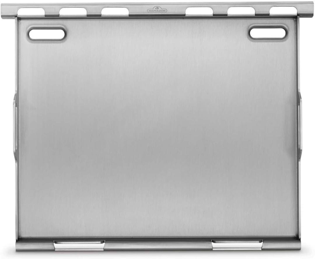 Napoleon BBQ Grill Accessory, Stainless Steel Griddle Insert - Compatible with Rogue/Freestyle 425 Model Grills, 20" x 16", Integrated Grease Traps (18.2" x 3.2" x 22.7")
