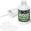 DWIL Wood Touch Up Paint - 1.5 Oz Touch Up Paint Pen for Wood Refinishing, Quick-Dry Paint for Scratches,Chips and Spots on Furniture, Cabinets, Doors, Tables, and Dressers (White)