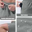 UIQUR Men's Swim Trunks Board Shorts Quick Dry Bathing Suits with Mesh Lining Pockets 7 Inch Inseam Beach Swimwear (Gray, XXL)