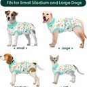 Kuoser Recovery Suit for Dogs Cats After Surgery, Professional Pet Recovery Shirt Dog Abdominal Wounds Bandages, Substitute E-Collar & Cone,Prevent Licking Dog Onesies Pet Surgery Recovery Suit, XL