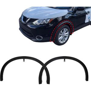 SecosAutoparts 2PCS Front Fender Flares, Fender Molding Trim Fit for Nissan Rogue Sport 2014-2019 Replace# 638609TA1A 638619TA1A NI1291101 NI1290101, Left Right Side Wheel Fender Trims