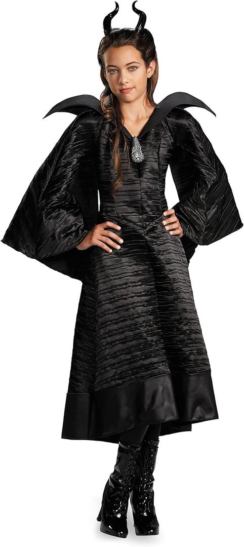 Disney Maleficent Movie Christening Black Gown Girls Deluxe Costume (Large/10-12) Disney Maleficent Movie Christening Black Gown Girls Deluxe Costume (Large/10-12)