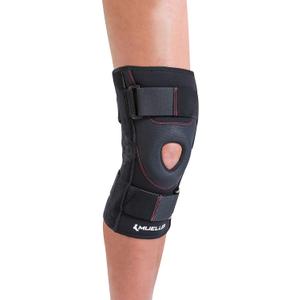 Mueller Sports Medicine Patella Stabilizer Knee Brace, Knee Pain Relief Support for Men and Women, Ideal for Arthritis, Sprains, Black, Size: Large (Pack of 1)