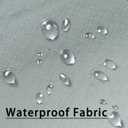 youleyar Sheer Outdoor Curtains for Patio Waterproof 2 Panels Linen Look Rod Pocket Indoor Grey Voile Curtain for Living Room, Bedroom, Porch, Pergola, Cabana, Gazebo(100x108 Inch, Grey)