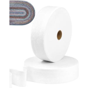 FIVEIZERO 2 Roll Jelly Roll Batting Strip - 2 1/2 Inch Polyester Blend Batting Roll, 70 Yards for Jelly Roll Rugs, Throw Rugs, Braided Rugs, Quilts & Sewing Projects, 1.4mm