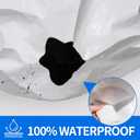 Tarp 10x15 ft Heavy Duty 12mil 100% Waterproof High Durability Multipurpose,Uv Resistant,White Tarp Suitable for Swimming Pools, Boats, Camping, Courtyards