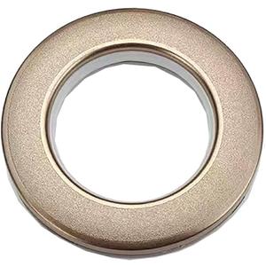 16 Pack Curtain Grommets, Curtain Grommet Kit Inner Diameter (1-9/16") Nanoscale Low Noise Roman Ring Use for Window Curtain, Shower Curtain, Locker Room Door Curtains - Matte Coffee