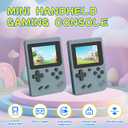 Retro Game Console, Built-in 400 Classic Retro Gaming Console, 1020mAh Rechargeable Battery, 3.0 Inch IPS Screen Retro Handheld Game Console, Portable Arcade Video Gaming Console (Gray)