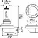 HELLA H11TB Twin Blister Standard Halogen Bulb, 12 V, 55W, 2 Pack