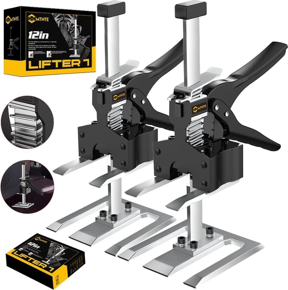 Labor Saving Arm Jack Handle 12 in Furniture Jack Drywall Lift for Wall Tile Locator, Multi Function Height Adjustment, Door Panel, Lever Arm Tool Board Weight 330lb, Lift Range 6.7In