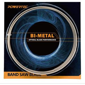POWERTEC 59-1/2 Inch Bi-Metal Bandsaw Blades, 1/2" x 14 TPI Non-Ferrous Metal Cutting Band Saw Blades for Wen 3959, Craftsman, Porter-Cable, Ryobi, Delta, B&D & Skil 9" Band Saw, 1pk (13210)