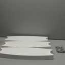 Goovilla Pool Ladder Steps Replacement, (3-Pack) 18" Universal Heavy-Duty Molded Plastic Swimming Pool Ladder Rung Step with 6 PCS Stainless Steel Bolts for Inground and Above Ground Pools, White