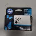 HP 564 Black Ink Cartridge | Works with DeskJet 3500; OfficeJet 4620; PhotoSmart B8550, C6300, D5400, D7560, 5510, 5520, 6510, 6520, 7510, 7520, Plus, Premium, eStation Series | CB316WN