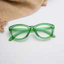 Eyekepper Cat Eye Reading Glasses for Women Oversize Ladies Readers - Green +2.50