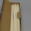 flamecan Ivory Taper Candles, Set of 20 Unscented and Smokeless 10 Inch Taper Candles Long Burning, Paraffin Wax with Cotton Wicks for Burning Approxinately 7-8 Hours Time