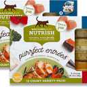 Rachael Ray Nutrish Purrfect Entrees Natural Wet Cat Food, Wild Caught Salmon, 2 Ounce Cup (Pack of 12), Grain Free Variety Pack Exp. 05/26/2026
